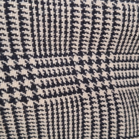 Vintage Harve Benard Houndstooth Plaid Wool Double Breasted Peacoat Size - 14 - Picture 9 of 16